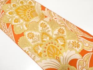 アンティーク　唐花模様織り出し袋帯（材料）